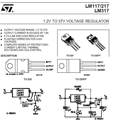 Säädettävä 1,2...37V 1.5A TO-220 - Tuotekuva