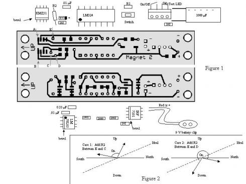 Magneettikenttäanturipiirin/MAGNETFELD SENSOR - Elektroninen kompassi                                               - Tuotekuva