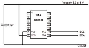 3.3 VDC Paineanturi/NPA-300B-10WD  PRESSURE SENSOR AER  Amphenol Advanced Sensors  - Tuotekuva