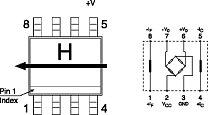 Magneettikenttäanturipiirin/MAGNETFELD SENSOR - Elektroninen kompassi                                               - Tuotekuva